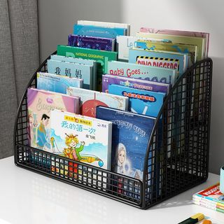 Kệ sách giá sách để bàn 3 ngăn cho bé thép phun sơn tĩnh điện để bàn siêu tiện lợi size lớn