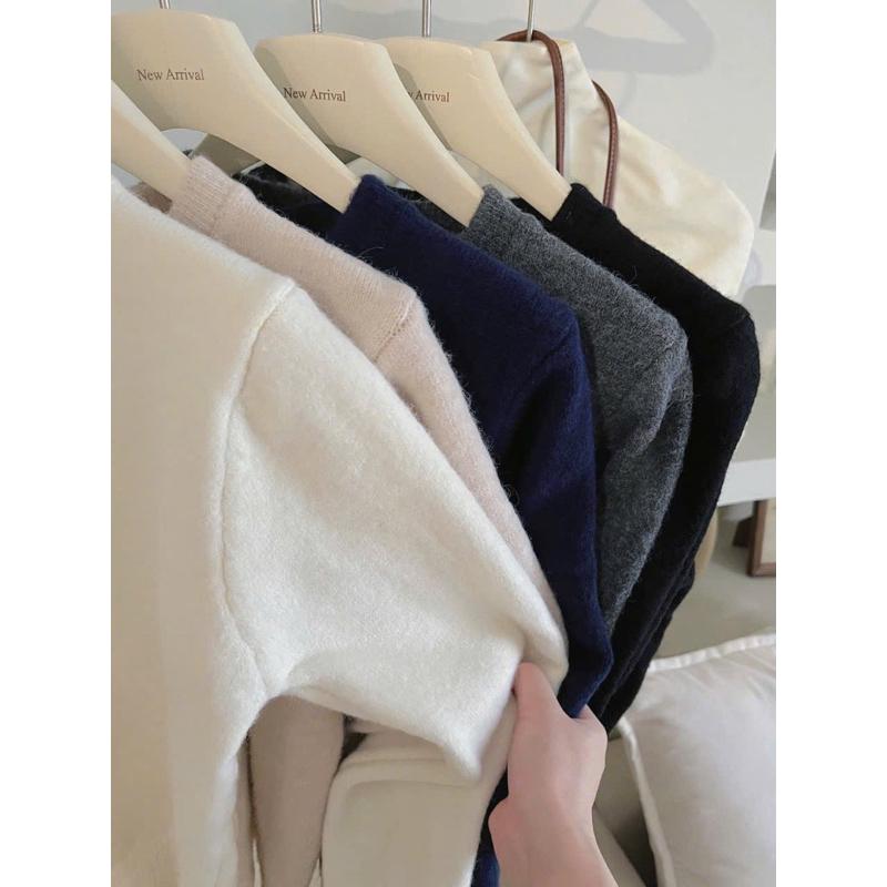 (HÀNG QC LOẠI 1 , TOP 1) Áo cardigan len Cúc Tim 5 màu basic hàng QCCC phong cách Hàn | BigBuy360 - bigbuy360.vn