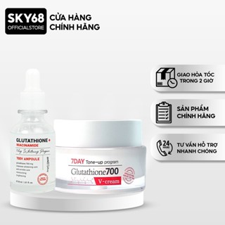 Combo 2 Sản Phẩm giúp mờ nám, dưỡng trắng Angel's Liquid Glutathione 700 (Serum Niacinamide 30ml + Kem Đêm 50ml)