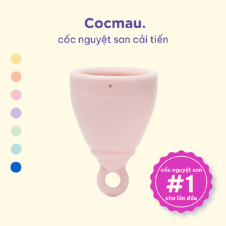 Cốc nguyệt san cải tiến Cocmau - Thiết kế dễ tháo - Silicone y tế premium - Dành cho người châu Á