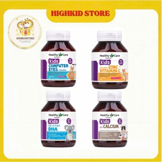 Healthy care bổ sung vtm cho bé (Canxi calcium sữa; DHA; bổ mắt Computer eyes; kẹo Zinc vtm C)