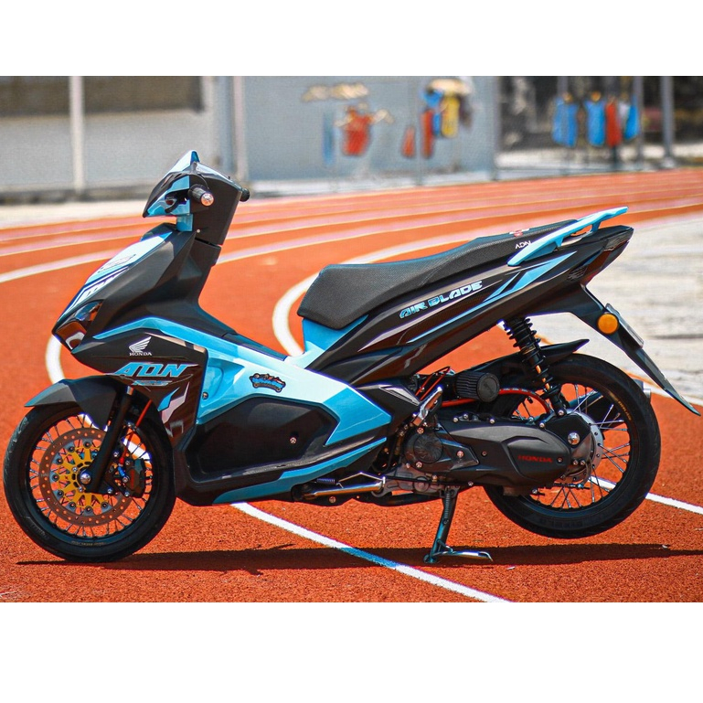 [FreeShip] TEM RỜI mẫu ADN xanh ngọc cho Airblade đen mờ - tem cao cấp không bay màu