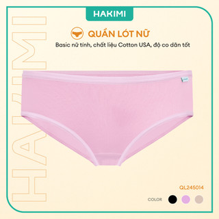 Quần Lót Nữ HAKIMI Cotton USA Cao Cấp Mềm Mịn Thoáng Khí Kháng Khuẩn QL245014