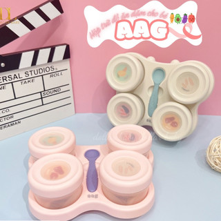 Set 4 hộp đựng thức ăn AAG