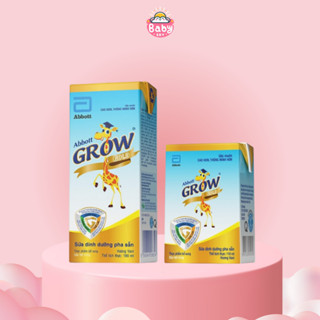 Sữa Abbott Grow Gold hương vani 180ml/ 110ml (lốc 4 hộp)