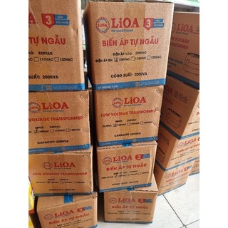 Biến áp đổi nguồn 2000VA LIOA 1 pha: vào 220V ra 100V;110V;120V