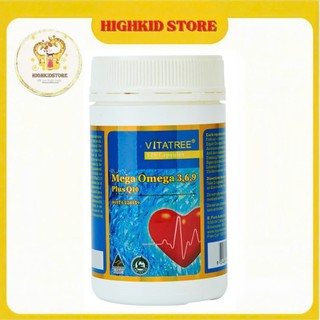 Viên uống Vitatree Mega Omega 3,6,9 Plus Q10 120 viên