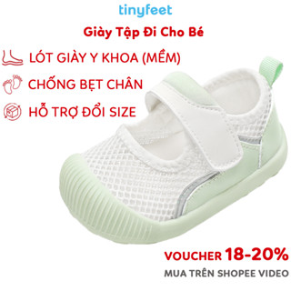Giày Tập Đi Cho Bé Mẫu Mới 2025 Đế Mềm Chống Trượt Có Quai Dán TINYFEET WJ03 Giày Cho Bé Trai Bé Gái Từ 1 Tuổi 2 Tuổi