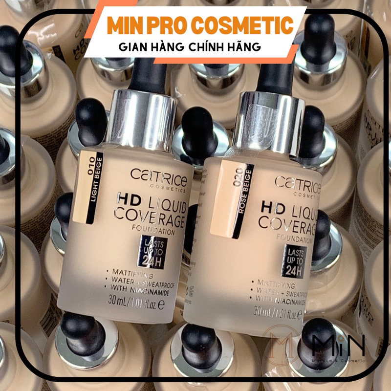 Kem nền Catrice HD Liquid Coverage Foundation 30ml