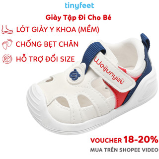 Giày Tập Đi Chống Bẹt Chân Thoáng Khí Cho Bé Trai Bé Gái  TINYFEET WJ13 Giày Cho Bé Chống Bẹt Chân Chống Trơn Trượt