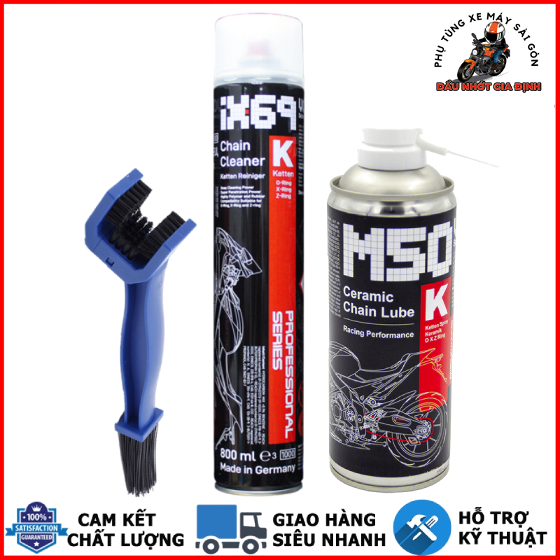 Combo rửa sên, dưỡng sên Voltronic IX69 và Voltronic M50 [Mua Combo tặng bàn chải 3D]