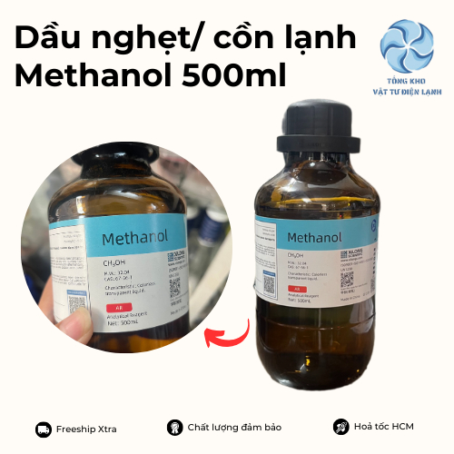 Dầu nghẹt chống nghẽn tắc ẩm, Dầu lạnh Methanol 500ml - Dùng cho điện lạnh