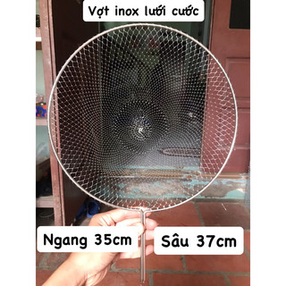 Vợt lưới khung inox.( mắt lưới 0,7cm )
