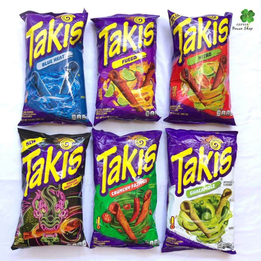 [Auth Mỹ - Size Lớn 9.9 oz ] Bánh Takis snack nướng cay - Takis Rolled Tortilla Chips các loại