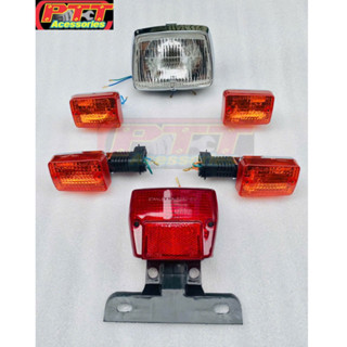 BỘ ( 4 MÓN ) ĐÈN + XI NHAN TRƯỚC - SAU XE CUB 82 - DH - DD - CUSTOM