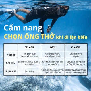 Ống thở Mares Ergo Dry Clear