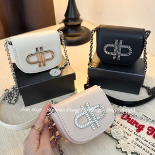 [FULLBOX] Túi nữ mini đeo vai + đeo chéo size 10 kèm phụ kiện phiên bản đính pha lê PW4-95940004-1 full màu