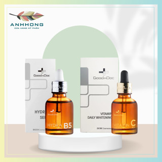 Serum dưỡng sáng mờ thâm nám Vitamin C-16.5 Daily Whitening & Serum Cấp Ẩm Phục Hồi Da Hydra B5 Goodndoc 30ml