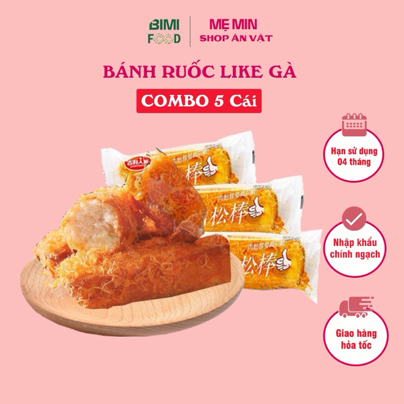 Combo 5 bánh ruốc cây gà siêu ngon