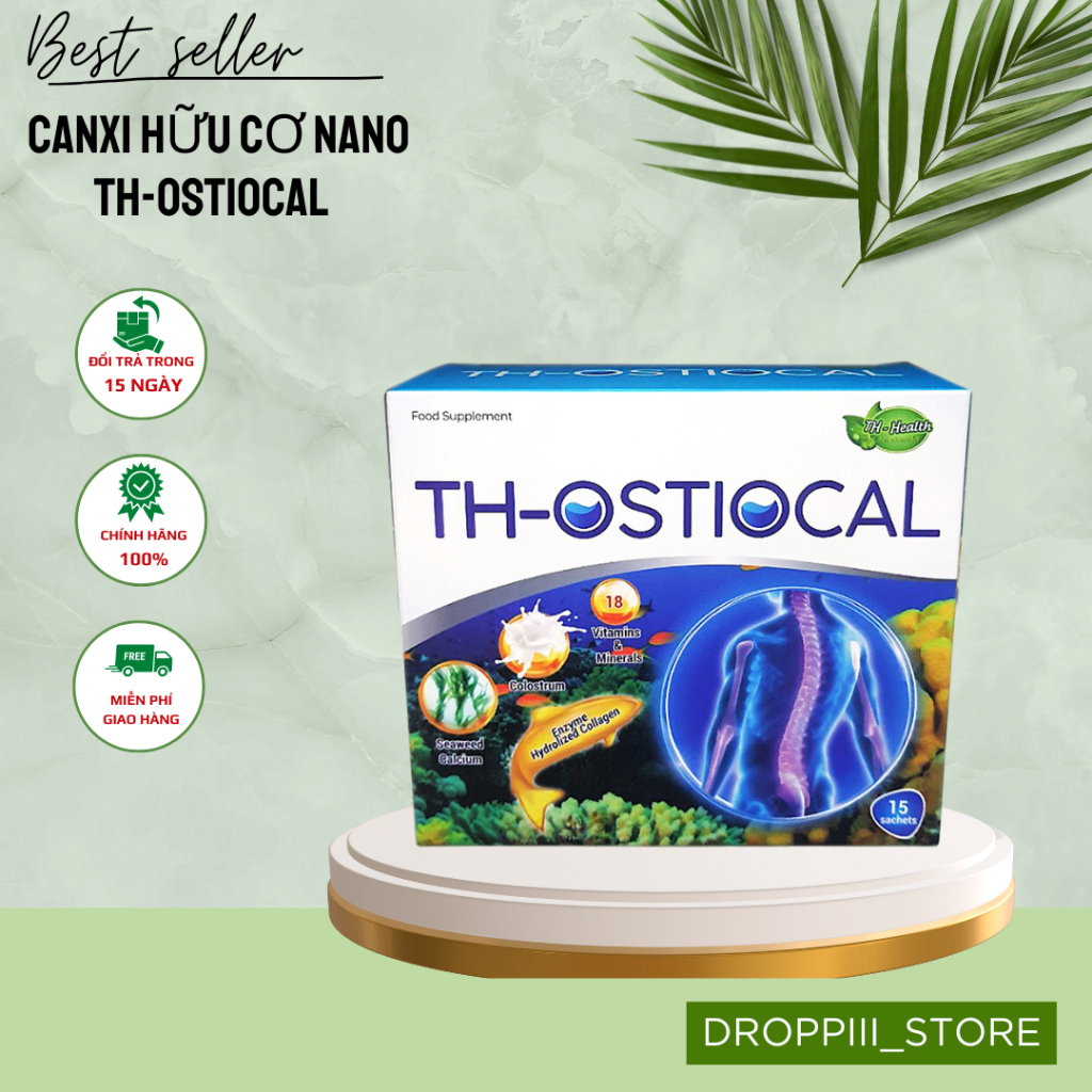 Canxi hữu cơ nano TH-Ostiocal,bổ sung collagen và canxi tăng chiều cao phù hợp với người còi xương