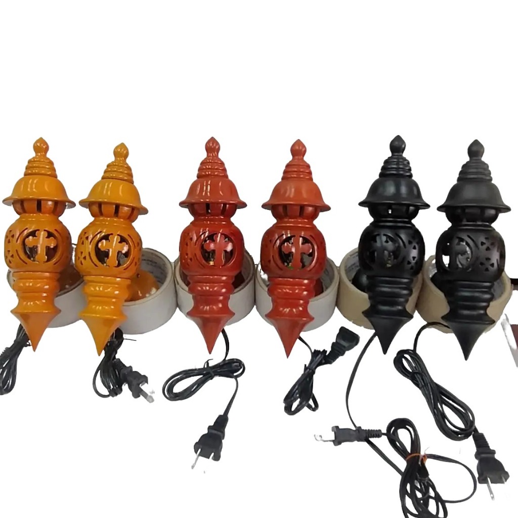 Đèn thờ ốp tường gỗ chàm thập giá 23cm - đèn bàn thờ gỗ -  kèm 2 bóng đèn - đèn thờ Công Giáo.