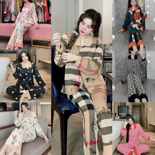 BỘ LỤA TAY DÀI QUẦN DÀI HÌNH CAO CẤP