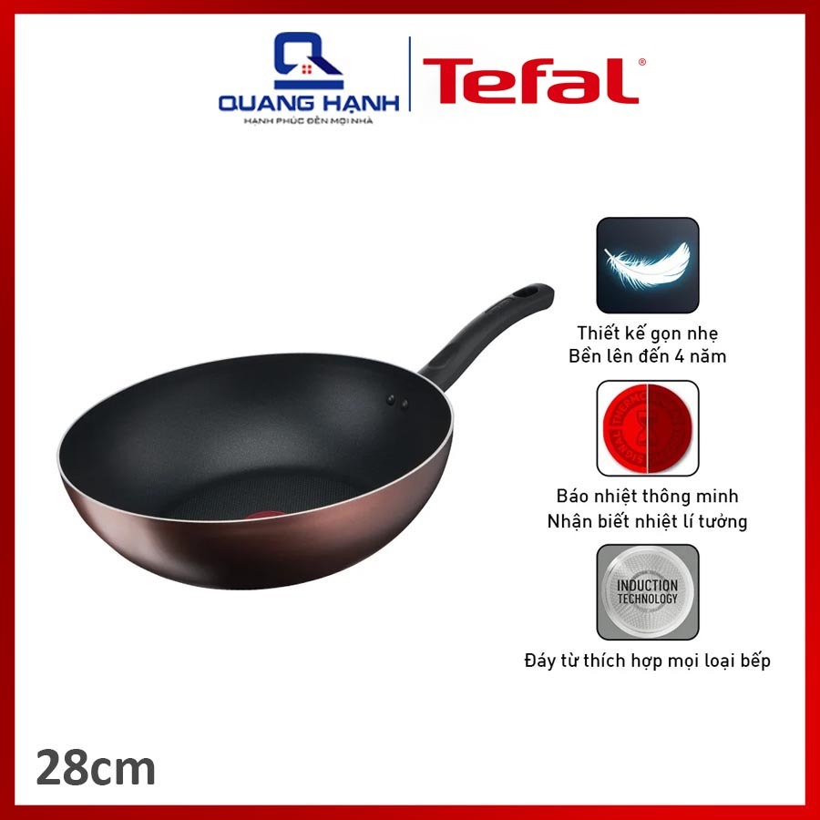 Chảo xào sâu lồng chống dính đáy từ Tefal Day By Day size 28cm G-1431905