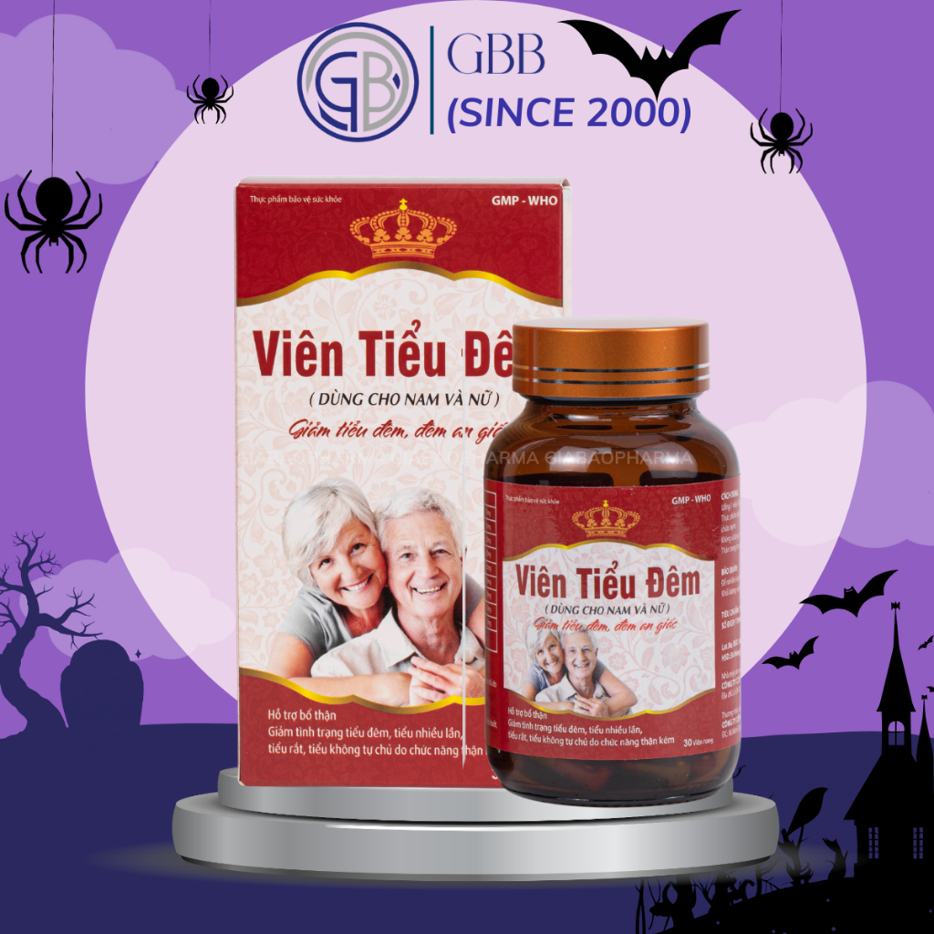 Viên uống giảm tiểu đêm, tiểu rắt, thận yếu dùng cho nam, nữ (Lọ 30 viên nang)