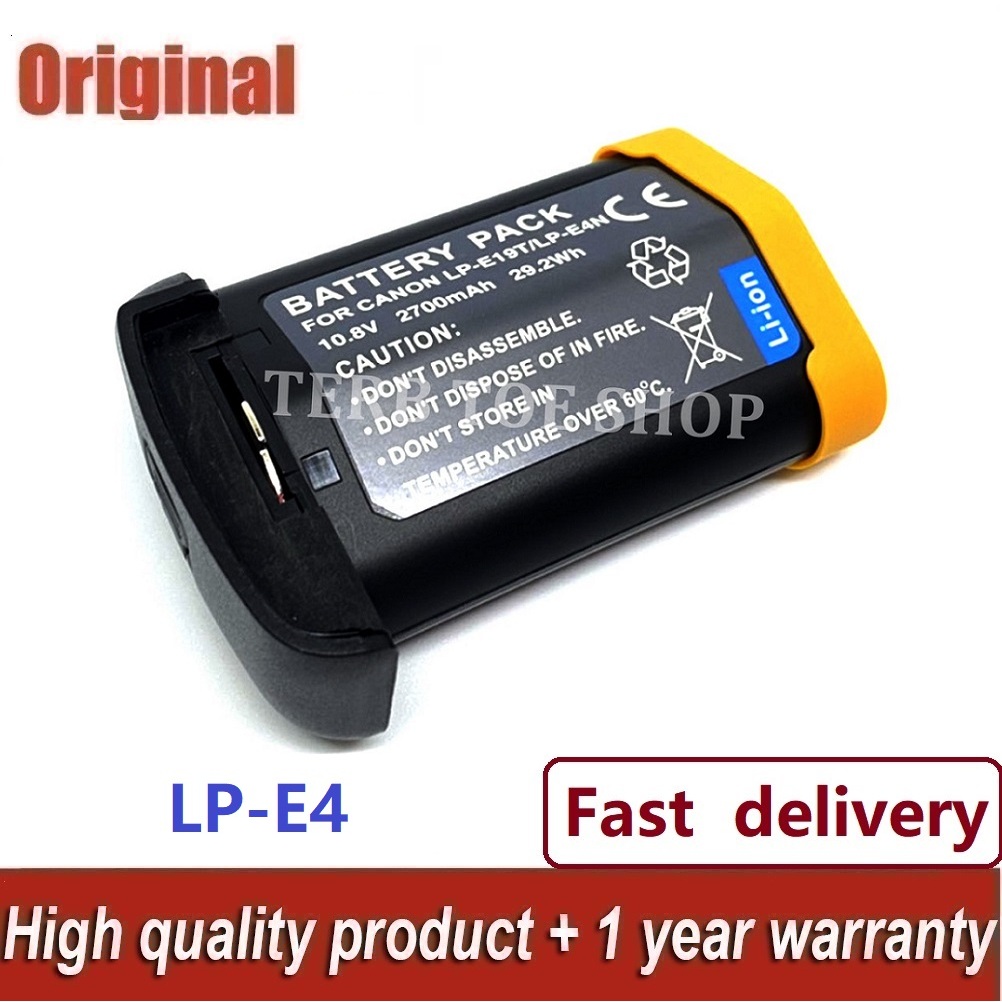💕Chất lượng cao--Canon LP-E19 LP-E4 Pin và máy ảnh LP-E19/ LP-E4/ LP-E4N Canon EOS 1Dx 1Ds R3