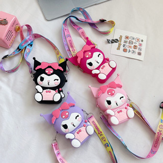  Túi Đeo Chéo Silicon Hình Cinnamoroll Dễ Thương Cho Bé Gái 