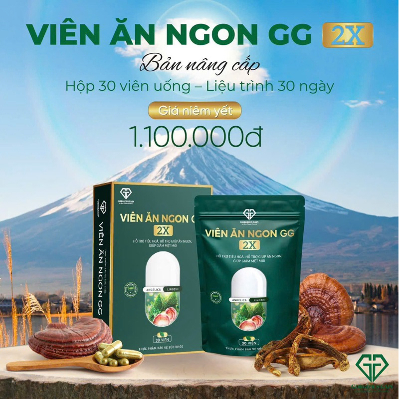 Tên sp: Viên Ăn Ngon GG 2x Hỗ Trợ Tăng Cân An Toàn Hiệu Quả.