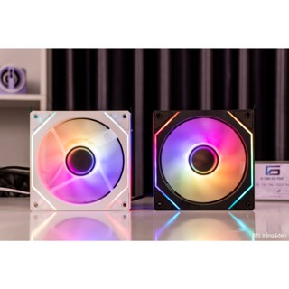Combo 3 Fan case 12cm K8 GP01 led rgb siêu mát Trắng /Đen/Hồng - đồng bộ không cần hub - vô cực