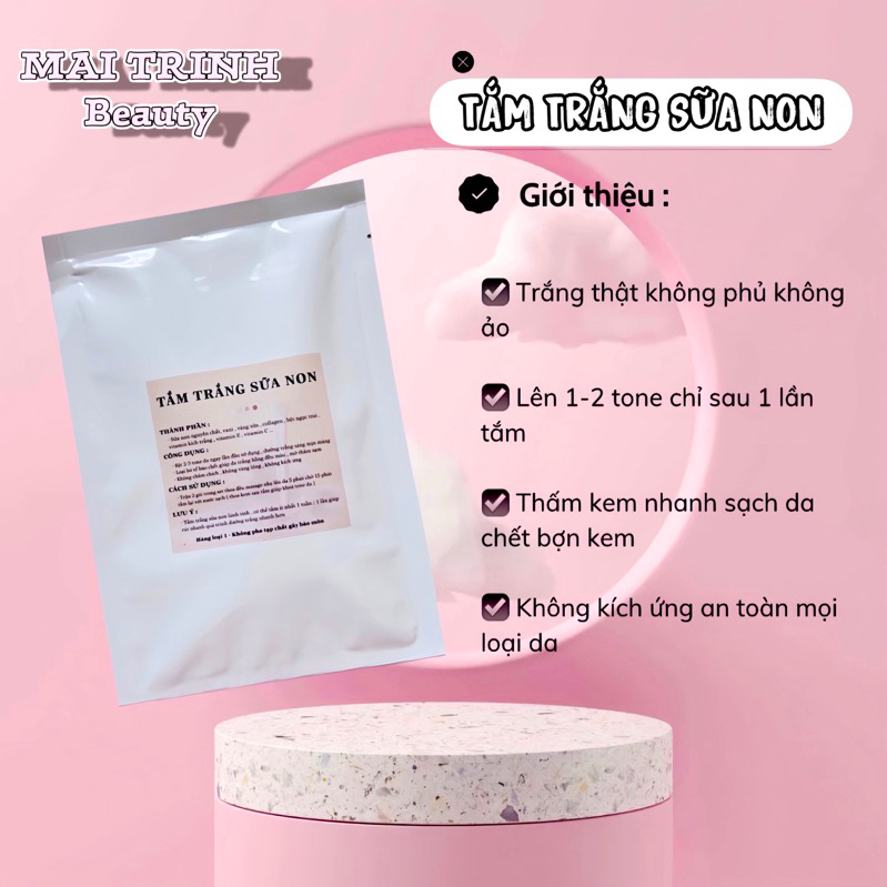 TẮM TRẮNG SỮA NON