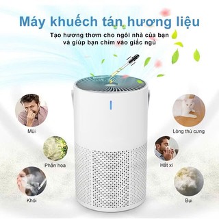 Máy lọc không khí K802, Lọc sạch bụi mịn và khói thuốc, Màng lọc hepa, màn hình cảm ứng thông minh