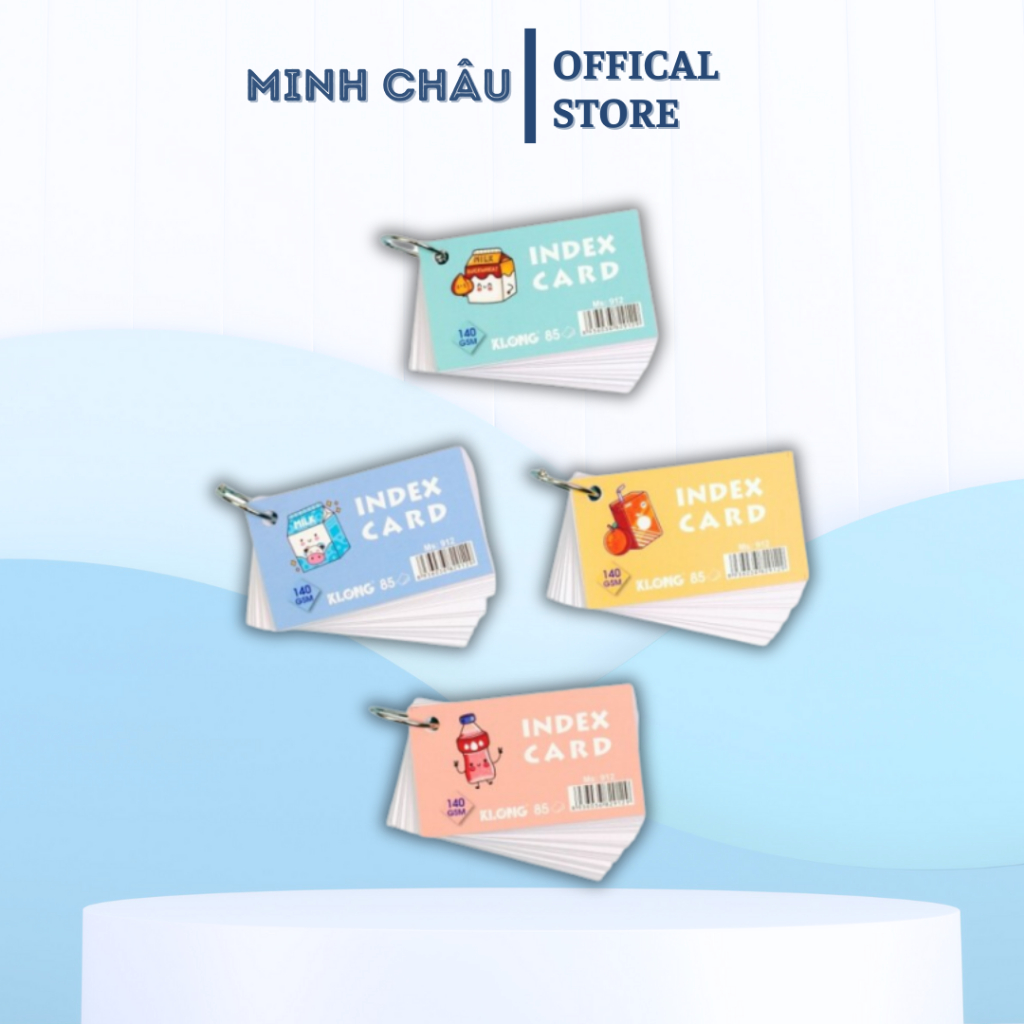 Tập thẻ Index Card KLONG A7- 85 tờ 140/92; MS: 912