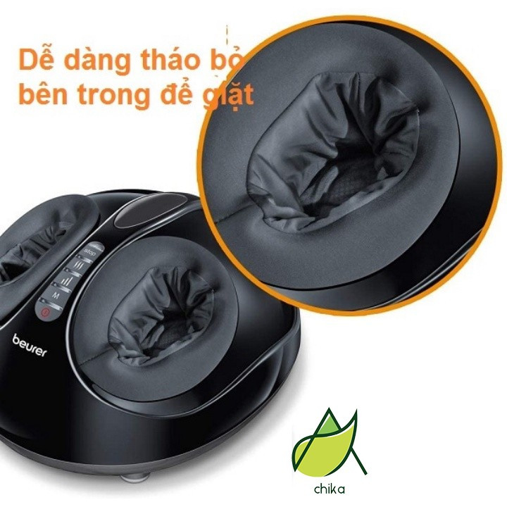[Bảo hành 3 năm] Máy massage chân khô trị liệu Beurer FM90, có 3 chương trình massage sẵn, đèn led -