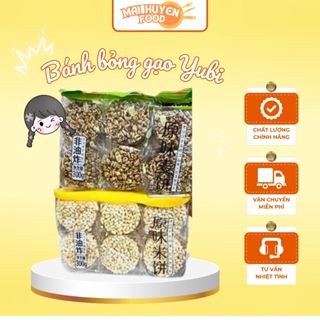 Bánh Bỏng Gạo Yubi Đài Loan 2 Vị Snack Ăn Vặt Giòn Tan, Ngọt Dịu, Hương Vị Khó Quên - 300g