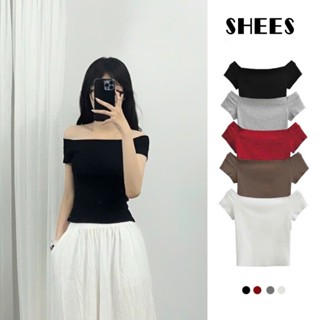 Áo trễ vai cộc tay body cotton co giãn A55 Justdun Shees clothing M320