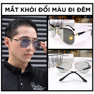 Kính mát râm đổi màu nam nữ bảo vệ mắt chống tia uv mắt kính phân cực thời trang đi đêm DM01 POSHOP
