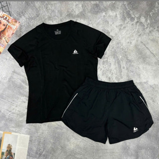 Set Đùi Nữ Big Size Tập Gym Từ 55 ~100kg, Quần 2 Lớp Áo Thun Co Dãn 4 Chiều Tốt - Mã AT6436-55042