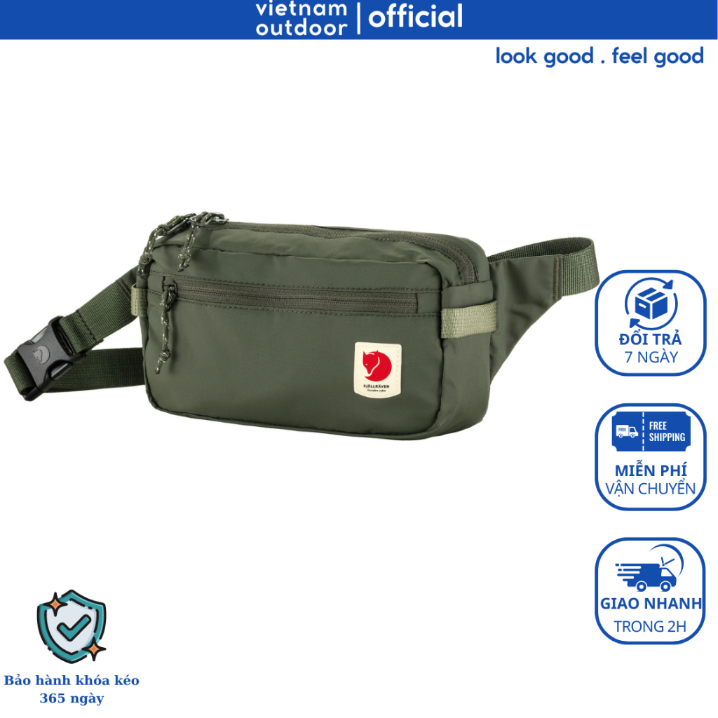Túi Đeo Chéo Nam Nữ FJALLRAVEN HIGH COAST HIP PACK Có Thể Cuộn Nhỏ Thời Trang Du Lịch Kháng Nước Nhẹ