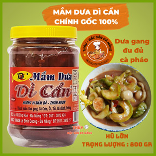 Mắm Dưa Dì Cẩn Chính Gốc Hũ Lớn 800gr Đặc Sản Đà Nẵng Nổi Tiếng