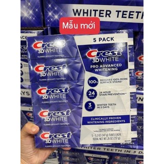 KEM ĐÁNH RĂNG CREST 3D WHITE PRO ADVANCED WHITENING 147G