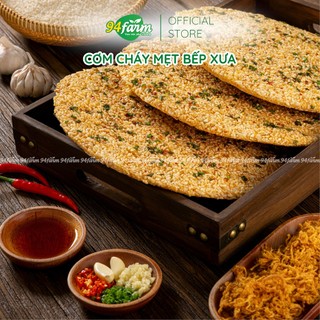   94farm  Cơm Cháy Mẹt Mắm hành cơm cháy sấy không dầu hạt cơm chắc hạt từ gạo Lúa tôm ST25 nước sốt mắm hành đậm đà 