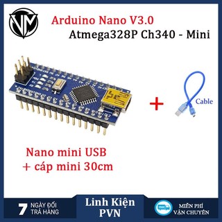 Module arduino NANO V3.0 Atmega328P CH340 MiniUSB / TypeC / MicroUSB