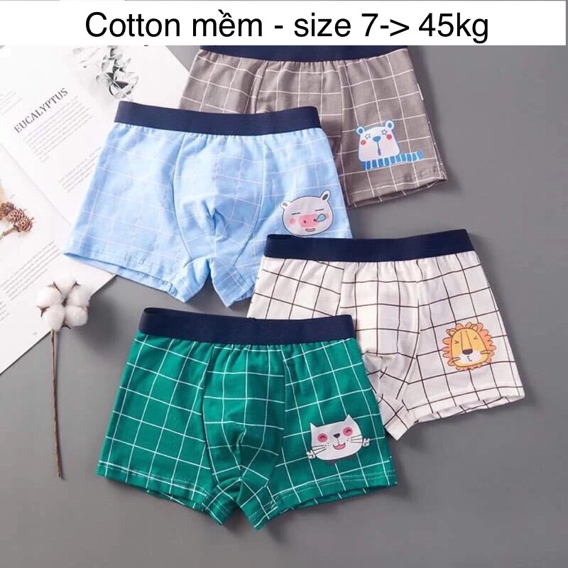 quần sịp bé trai combo 8 quần đủ size