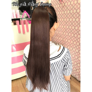 Tóc giả cột thẳng tơ cao cấp độ dài 40cm đến 60cm