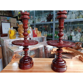Giá Tại Kho Cặp chân đèn gỗ xà cừ cao 41 cm hàng giá rẻ