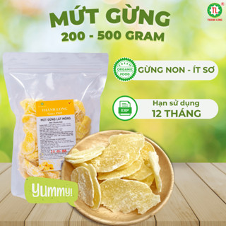[HỎA TỐC HCM] Mứt gừng Huế sấy khô Thành Long lát mỏng chính hãng mứt hoa quả 200g/500g