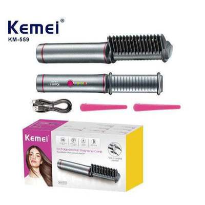 Lược Điện Không Dây Kemei Km 559 Đa Năng Triệu ION Âm Bảo Vệ Tóc, Tiện Lợi Đi Du Lịch